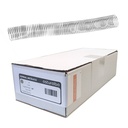 Espiral metálico plata 38 mm 5:1 (Caja 30 unidades)