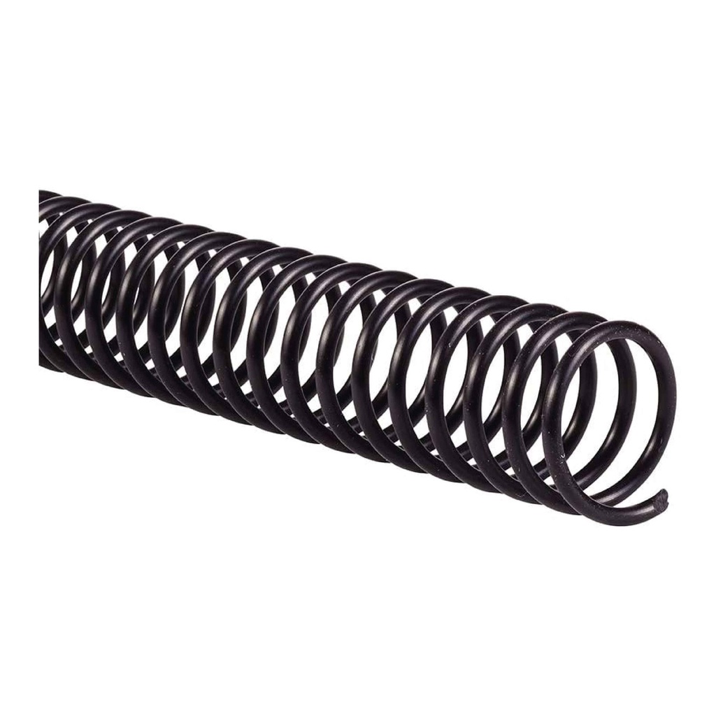 Espiral de plástico negro 20 mm 5:1 (Pack 10 unidades)