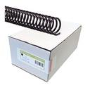 Espiral de plástico negro 16 mm 5:1 (Caja 100 unidades)