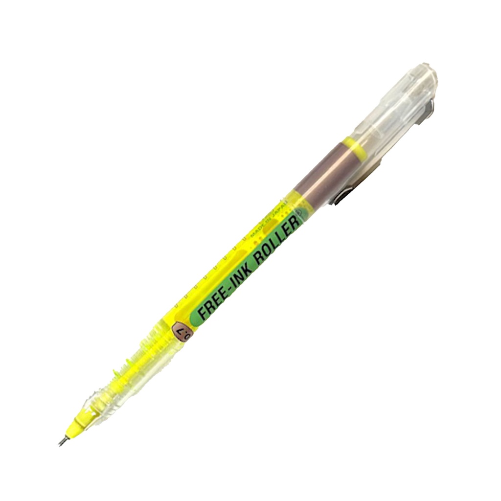 Bolígrafo roller Ohto Neo-Fix 0.7 amarillo fluorescente CFR-157NP  