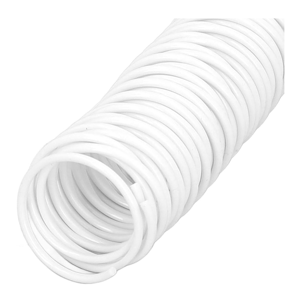 Espiral de plástico blanco 16 mm 5:1 (Pack 10 unidades) 