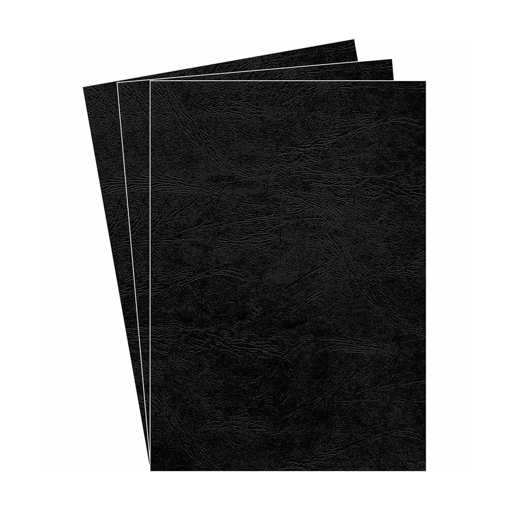 Portada de encuadernación A4 negro de cartulina de 250 g/m² Fellowes (Pack de 10)