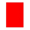 Portada de encuadernación A4 roja opaca de plástico de 500 micras (Pack de 10)