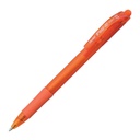Bolígrafo retráctil Pentel Feel-it BX417 naranja