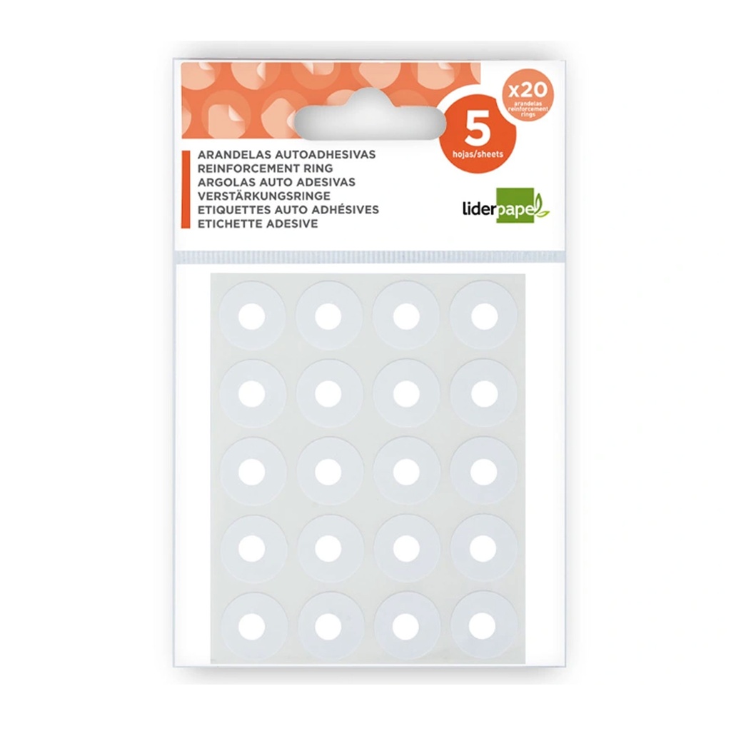 Arandela autoadhesiva blanca (Blíster 100 unidades)