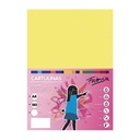 Cartulina A4 amarilla 180 g/m² Fabrisa (Pack 50 unidades)