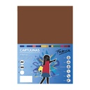 Cartulina A4 marrón 180 g/m² Fabrisa (Pack 50 unidades)