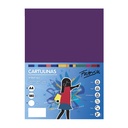 Cartulina A4 morada 180 g/m² Fabrisa (Pack 50 unidades)