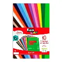 Goma Eva 40 x 60 cm 2 mm colores variados Fixo Kids bolsa de 10 láminas