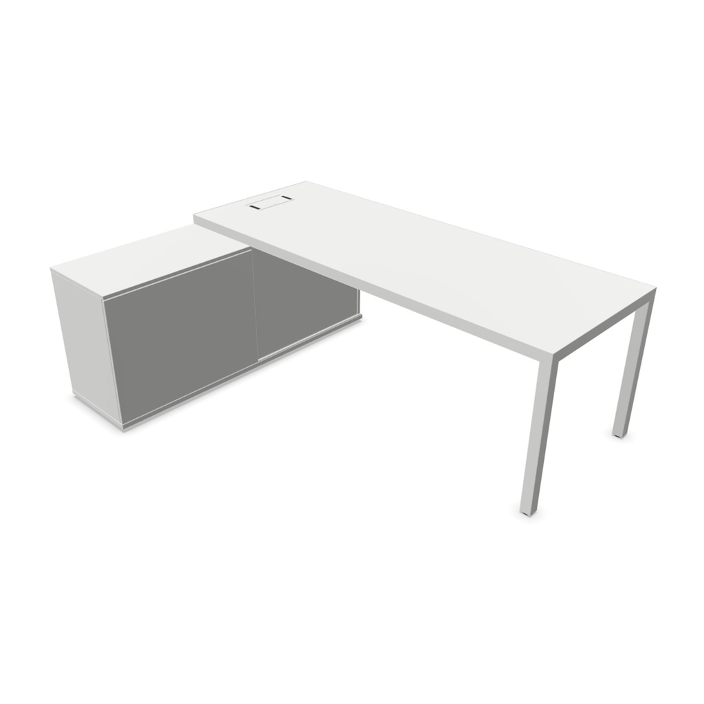 Mesa con apoyo en archivo Prisma Express 210 x 80 cm