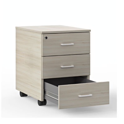 Cajonera móvil de melamina Actiu con 3 cajones personales 56 x 41 x 55 cm J832 personalizada
