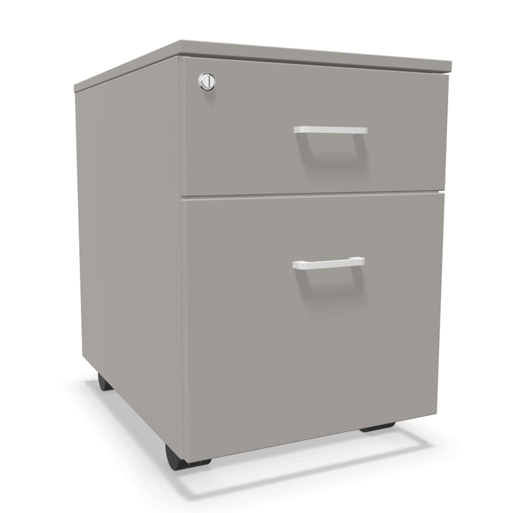 Cajonera móvil de melamina Actiu con 1 cajón de archivo y 1 personal 56 x 41 x 55 cm J133 personalizada