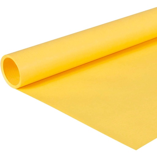 Bobina de papel kraft amarillo 1 x 25 m