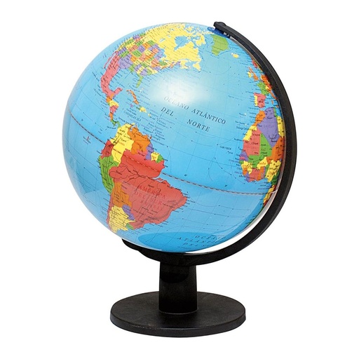 Bola del mundo con luz de 32 cm