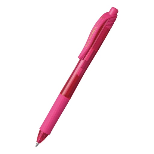 Bolígrafo retráctil Pentel EnerGel X BL107 rosa