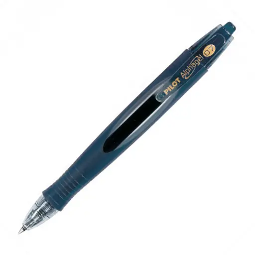 Bolígrafo retráctil Gel Pilot Alphagel 0.7 negro