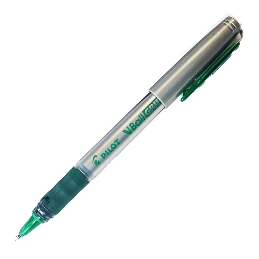 Bolígrafo roller Pilot V-Ball Grip 0,5 verde BLGP-VB5