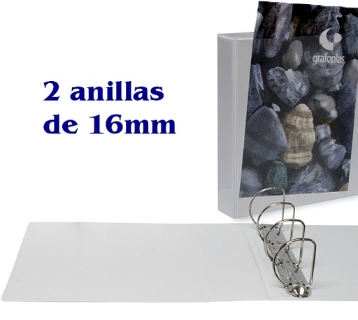 Carpeta canguro de 2 anillas 16 mm Grafoplás