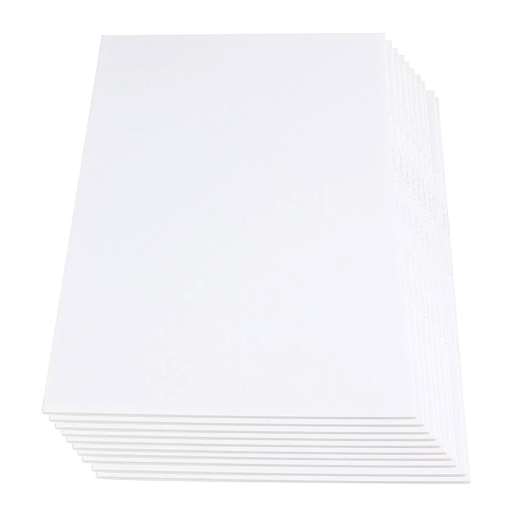 Cartón pluma blanco 700 x 1000 x 3 mm (Pack 10 unidades)