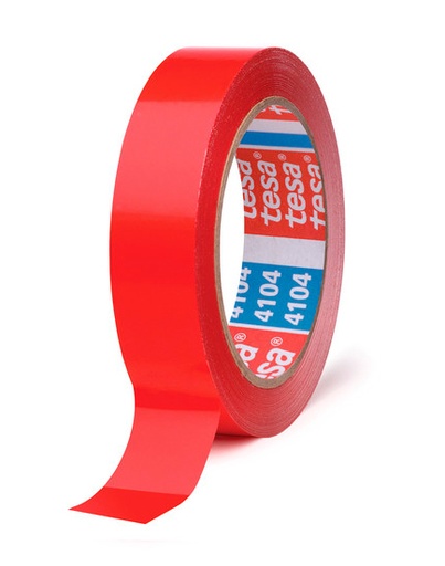 Cinta adhesiva para precintar disfraces roja 66 m x 19 mm Tesa