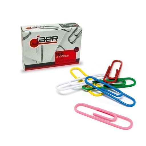 Clips de colores nº 2 Jaer (Cajita de 100)