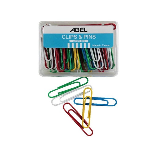 Clips de colores nº 4 Abel (Cajita de 50)