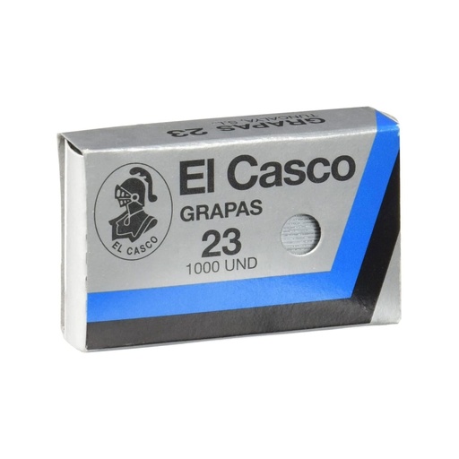 Grapas 23 galvanizadas El Casco (Cajita 1000 unidades)
