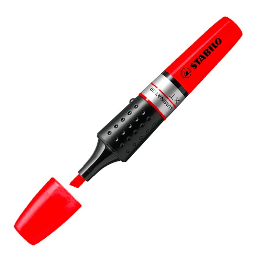 Rotulador fluorescente Stabilo Luminator rojo