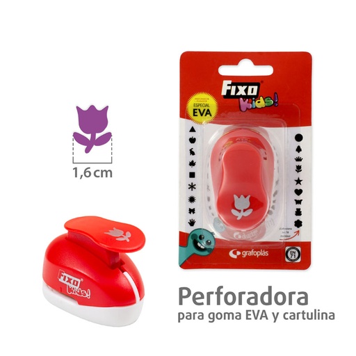 Perforadora para goma EVA tulipan 1,6 cm