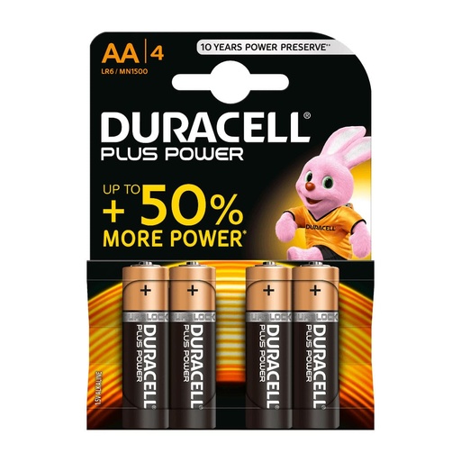 Pilas AA Duracell (Blíster de 4)