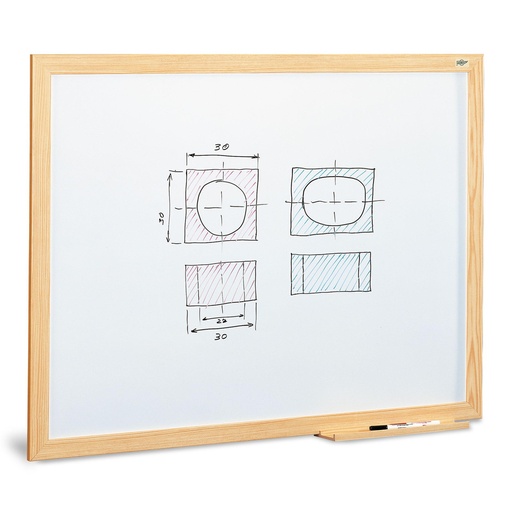 Pizarra blanca estratificada 70 x 95 400-4IND