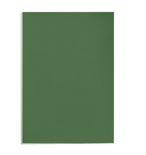 Portada de encuadernación A4 verde oscuro de cartulina de 250 g/m² Fellowes