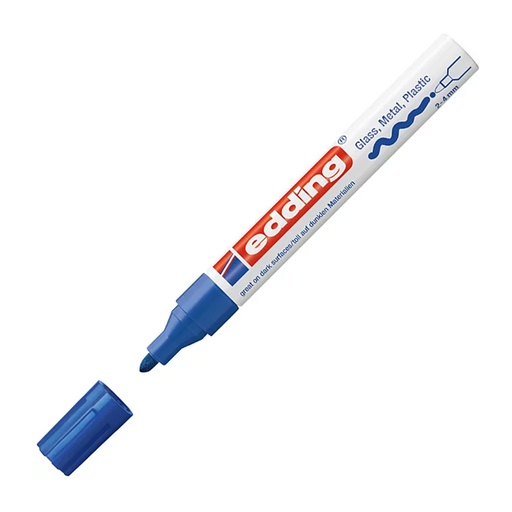 Rotulador permanente Edding 750 azul
