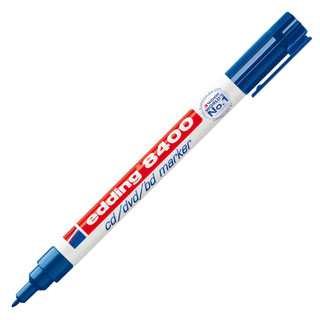 Rotulador permanente para cd/dvd Edding 8400 azul