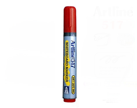 Rotulador para pizarra Artline 517 rojo