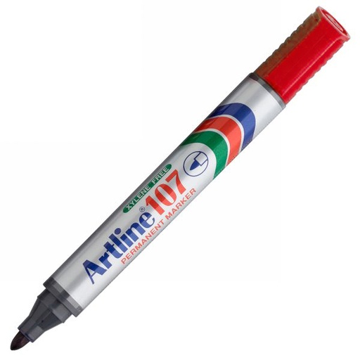 Rotulador permanente Artline 107 rojo EK-107