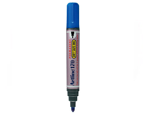 Rotulador permanente Artline 170 azul EK-170