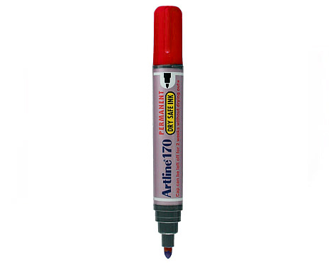 Rotulador permanente Artline 170 rojo