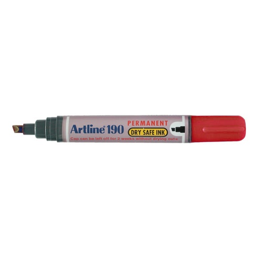 Rotulador permanente Artline 190 rojo EK-190
