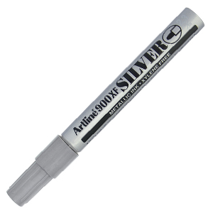 Rotulador permanente Artline 900XF plata