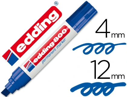 Rotulador permanente Edding 800 azul