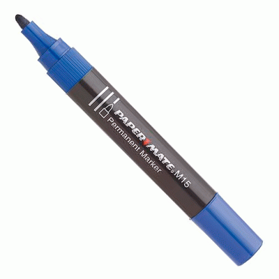 Rotulador permanente Paper Mate M15 azul