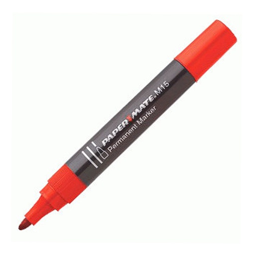 Rotulador permanente Paper Mate M15 rojo