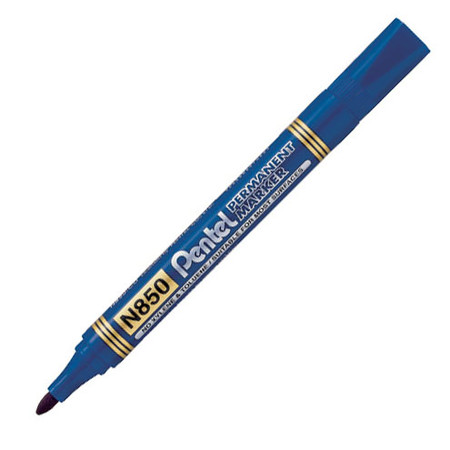 Rotulador permanente Pentel N850 azul