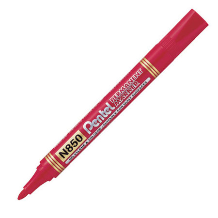 Rotulador permanente Pentel N850 rojo