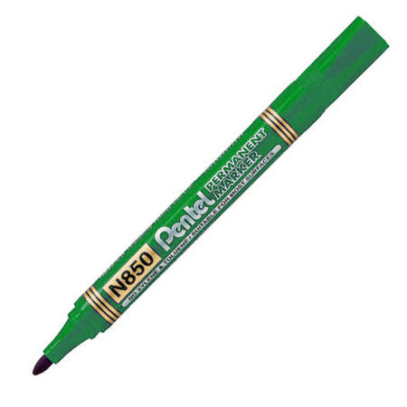 Rotulador permanente Pentel N850 verde