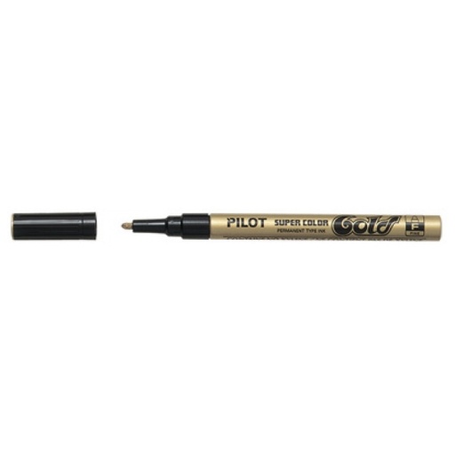 Rotulador permanente Pilot Super Color Extra Fine dorado