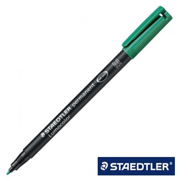 Rotulador permanente Staedtler Lumocolor 317 M verde