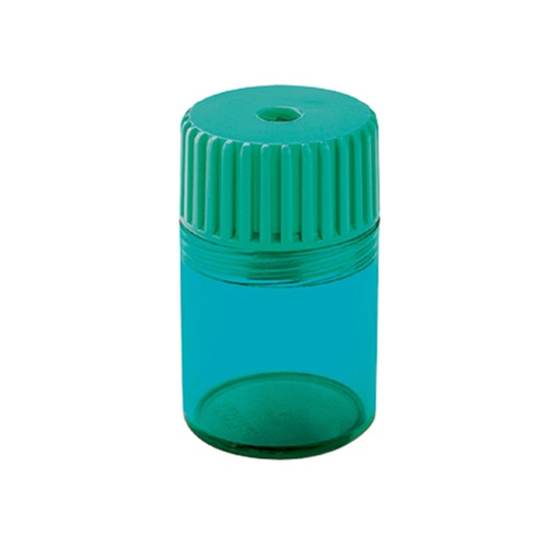 Sacapuntas con depósito de plástico M+R tonel