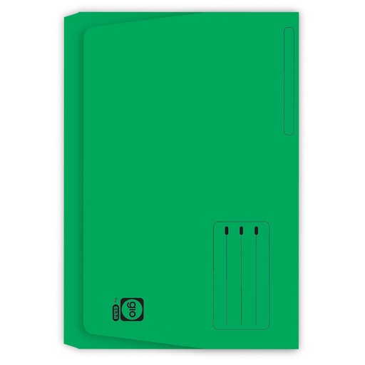 Subcarpeta Pocket Folio 320 g/m² verde Gio